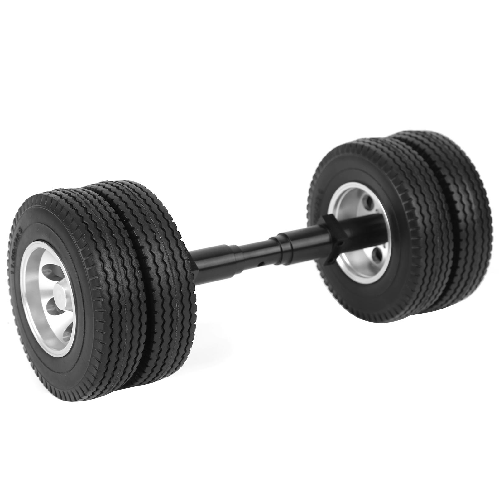 

Rear Axle Tire DIY RC Part Accessory Fit for Tamiya Tractor Trailer 1/14 RC Car Model