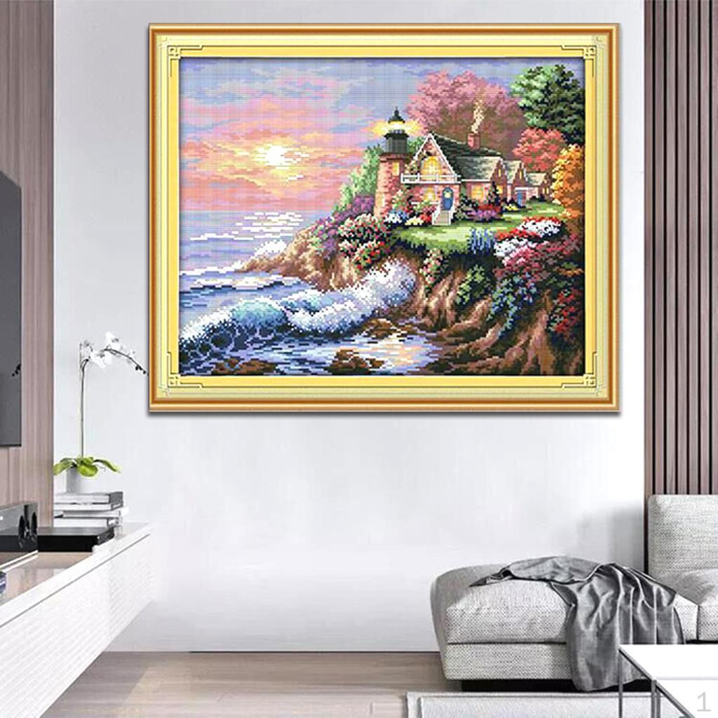 stitch Pre-printed 11CT Fabric For Kids Children