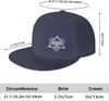 All Seeing Eye Pyramid Snapback Cap Navy Blue Polyester Flat Bill Baseball Hat Casual Adjustable For Men Women