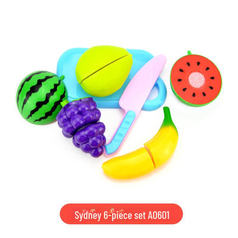 Girls' Pretend Play Kitchen Set: Fruits, Vegetables, and Cooking Toys