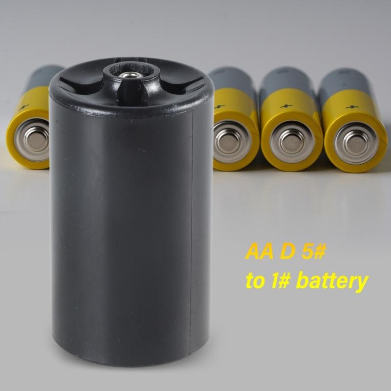 5pc AA To D Cell Battery Converter Shell, Easy Use D Size Battery Adapter Spacers Case for Household Office Devices