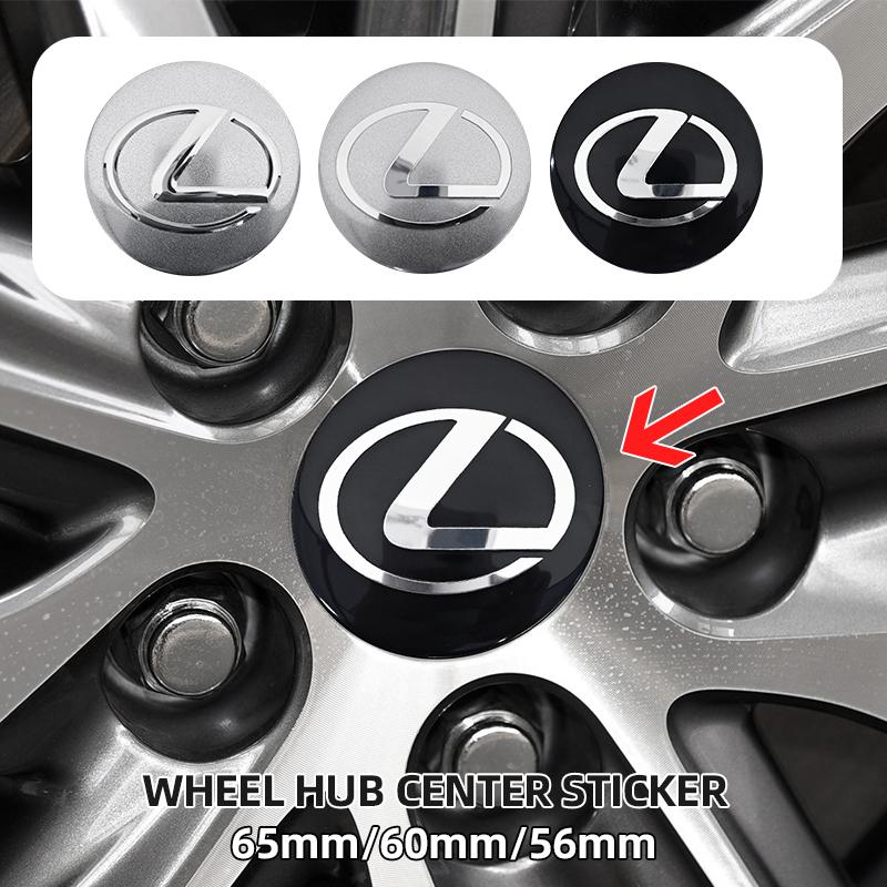 4pcs 56mm 60mm 65mm Car Wheel Center Hub Cap Rim Cover Stickers For Lexus LS LC RZ ES300 GS350 CT200h GX460 LX570 RX500h NX300 IJPRT1