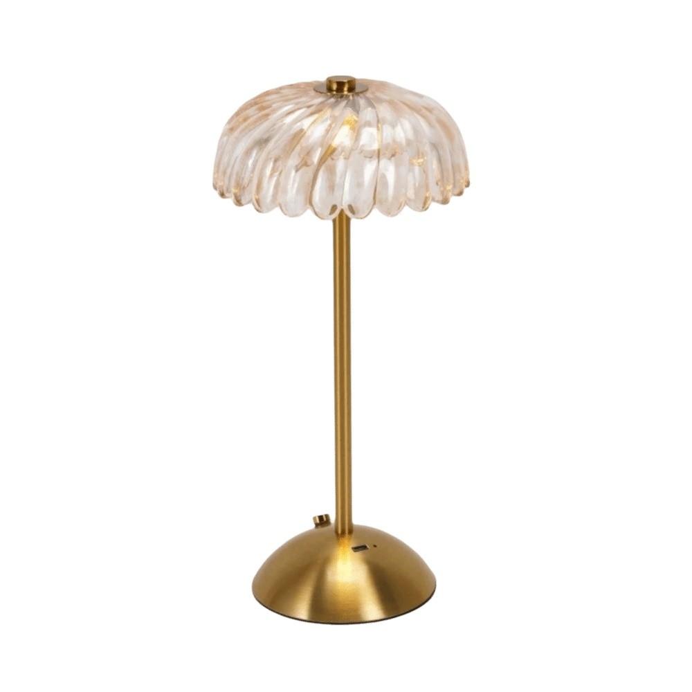 Dimmable Cordless Desk Lamp Gold Rechargeable Lamp American Style Ambient Light Outdoor
