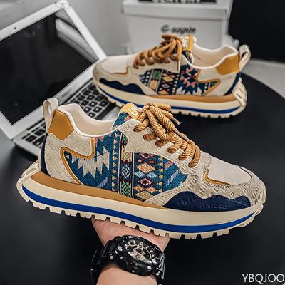 Sneakers Casual da Uomo alla Moda Versatili Scarpe da Papà Scarpa comoda con lacci Bassa suola spessa Scarpe da Uomo Homme