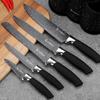Set Of 5 Marble Kitchen Knives With Peeler E-6192