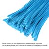 Uxcell 100 Pieces 30cm Chenille Pipe Cleaner Stems for DIY Arts, Creative Crafts, and Decoration, Blue Green