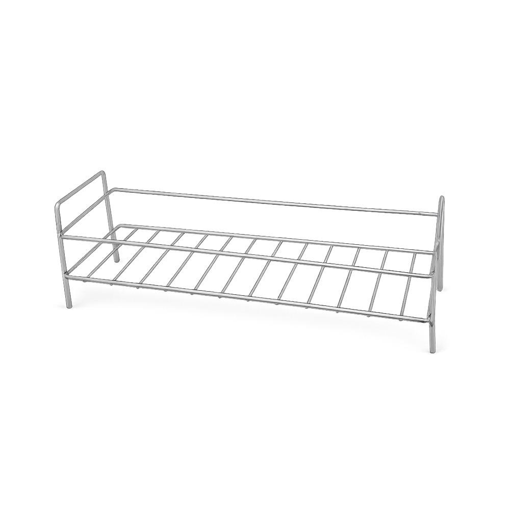 

Large Capacity Stainless Steel Storage Rack Space Saving Makeup Storage Stand Dormitory Single Layer