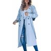 Leisure Windbreaker Jacket2024 Fashion Female Fall and Winter Long Fashion Casual Trench Coat