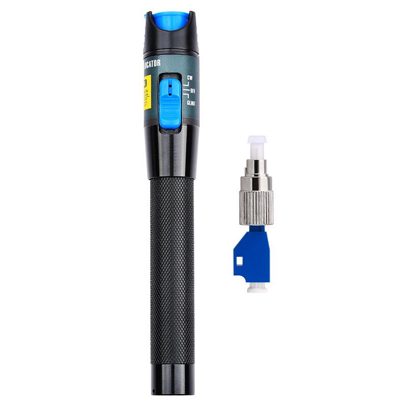 5mW Fiber Optic Red Light Fault Detector Pen with Pigtail Patch Cord, 5 Km Range