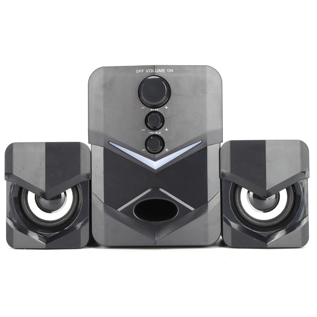 Sounder Speaker Wired Multimedia Desktop Stereo Speaker with Subwoofer for Home Computer Laptop