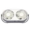 Double Fan 360° Rotation USB Charging Double  Fan Low Noise Grid Design Mini Desk Fan USB Desk F