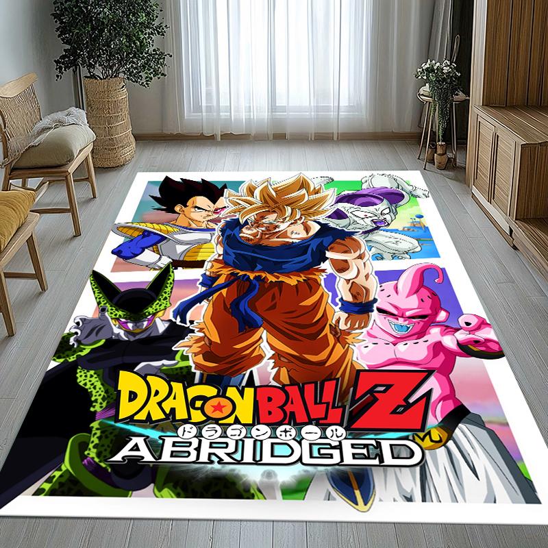 Anime D-Dragon Ball Game Cartoon Living Room Non-Slip Area Rug Soft Carpet for Bedroom Kids Playroom Sofa,Home Decor Doormat