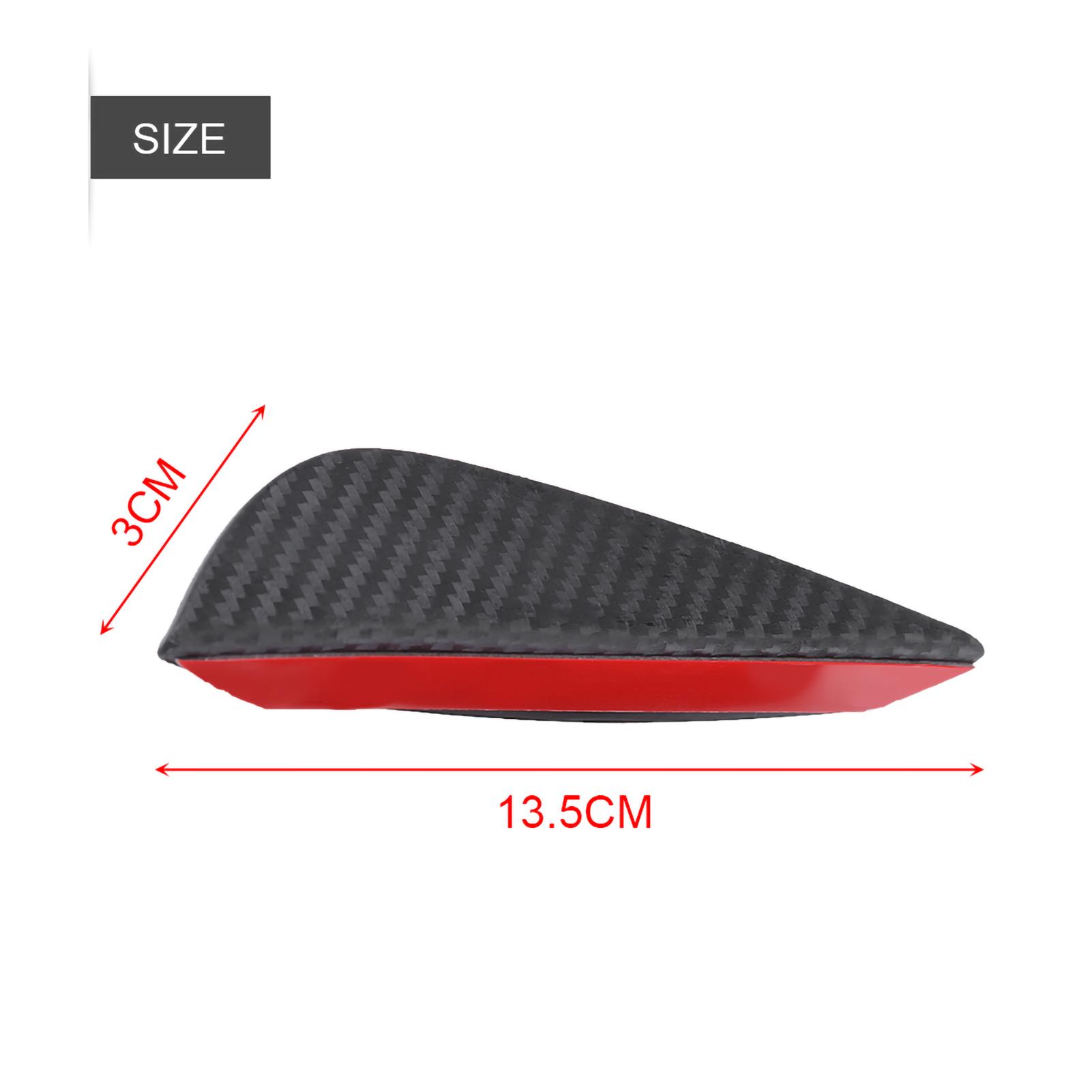 

4Pcs Universal ABS Carbon Fiber Car Front Bumper Fins Lip Spoiler Canards Trim Kit чёрный