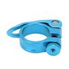 Bike Seats Post Clamp Corrosion Resistant Durable Aluminum Alloy Seats Tube Clip for BicycleBlue