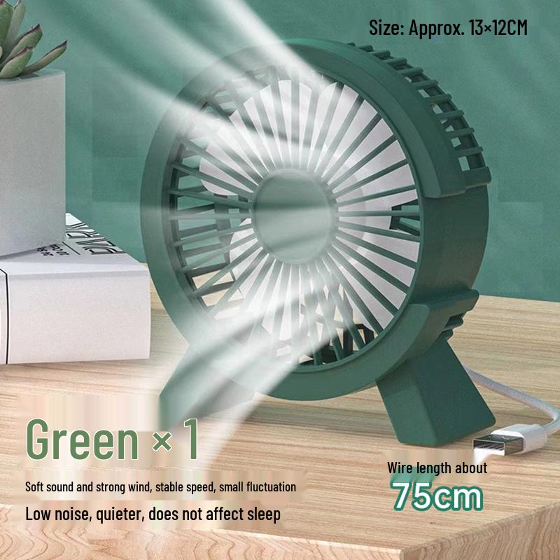 Silent USB Electric Mini Desk Fan for Office and Home USB Power