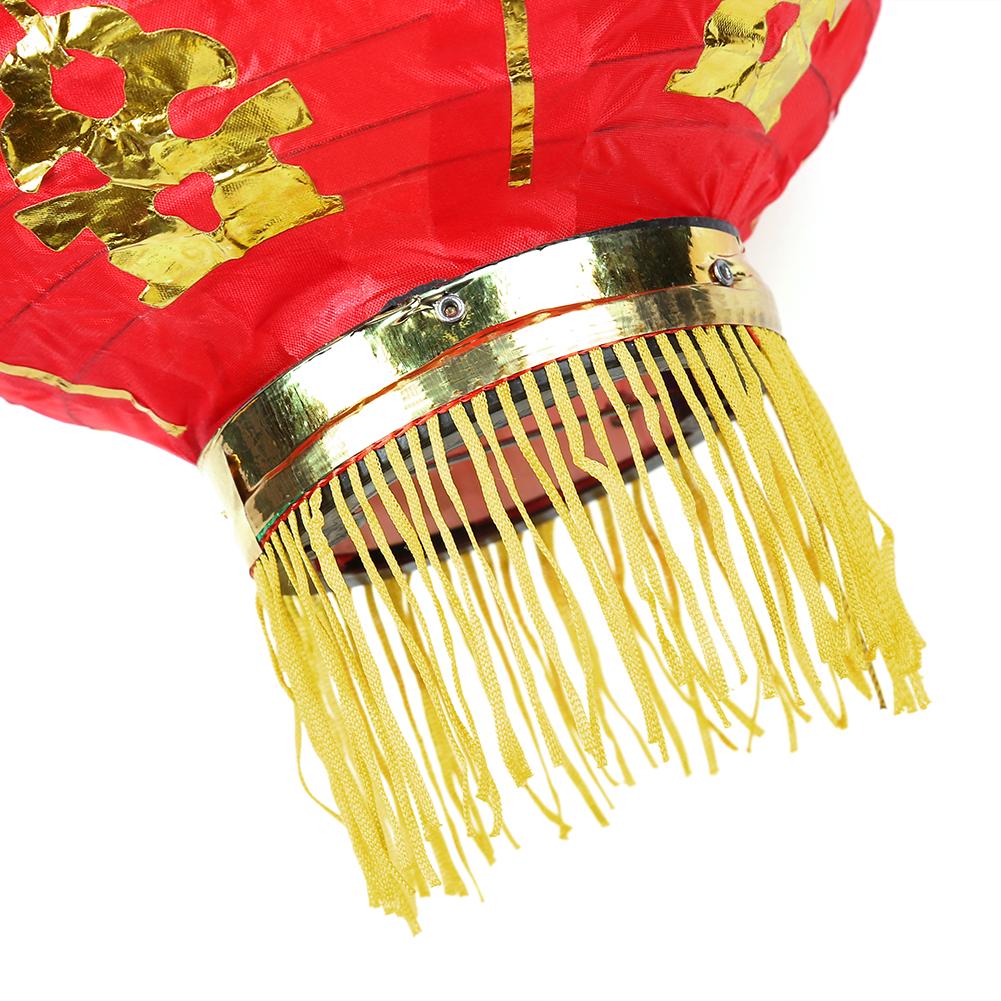 8 inch Chinese Cloth Lantern with Tassel Waterproof Pub House Restaurant Decor