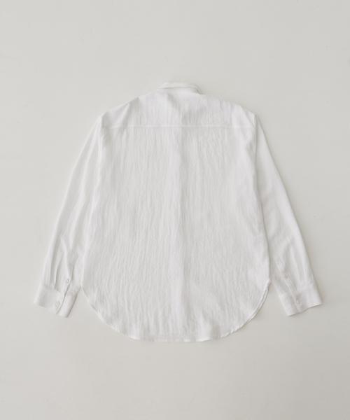 LADY VOLUME Logo Play Oversized Fit Shirt_White