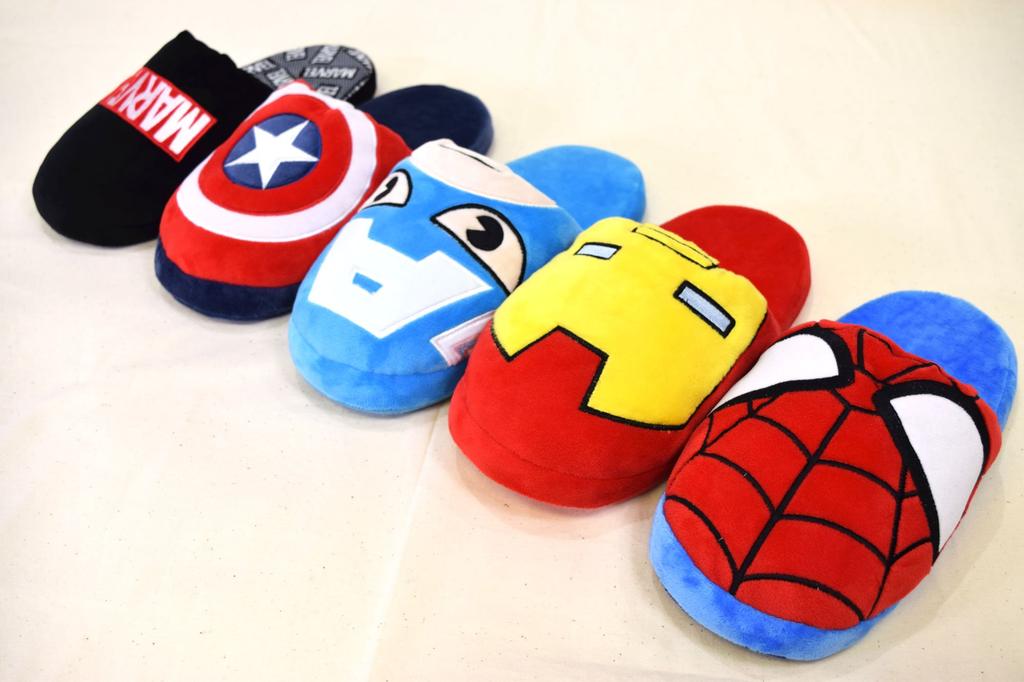 Marvel Knyac Approximately Micro Polyester Slippers, Logo, Disney, Morishita, 25cm, 100%