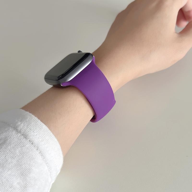 Straps For Watch 10 46 Mm 49mm 44 Mm 45mm 40mm 42mm 41mm 38mm Sport Bracelet iWatch Series 9 8 7 SE Ultra 2 Silicone Band