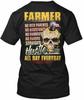 Sarcastic Farmer No Rich Parents T-Shirt Made In the USA Size S To 5XL