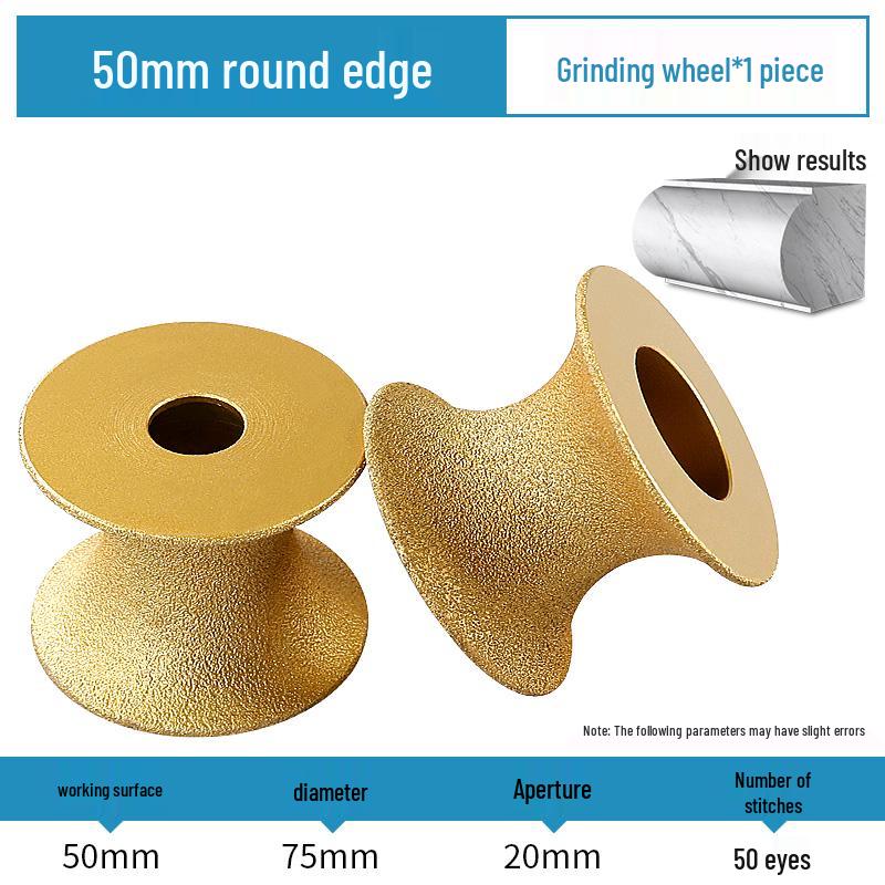 Stone Edge Grinding Wheel for French Edge Granite & Marble Tile - Trimming, Rounding, and Grooving with Angle Grinder