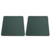 2Pcs Mouse Pad PVC Leather Waterproof Desk Mat Office Home Mice Protector 27x21cmBlack Green