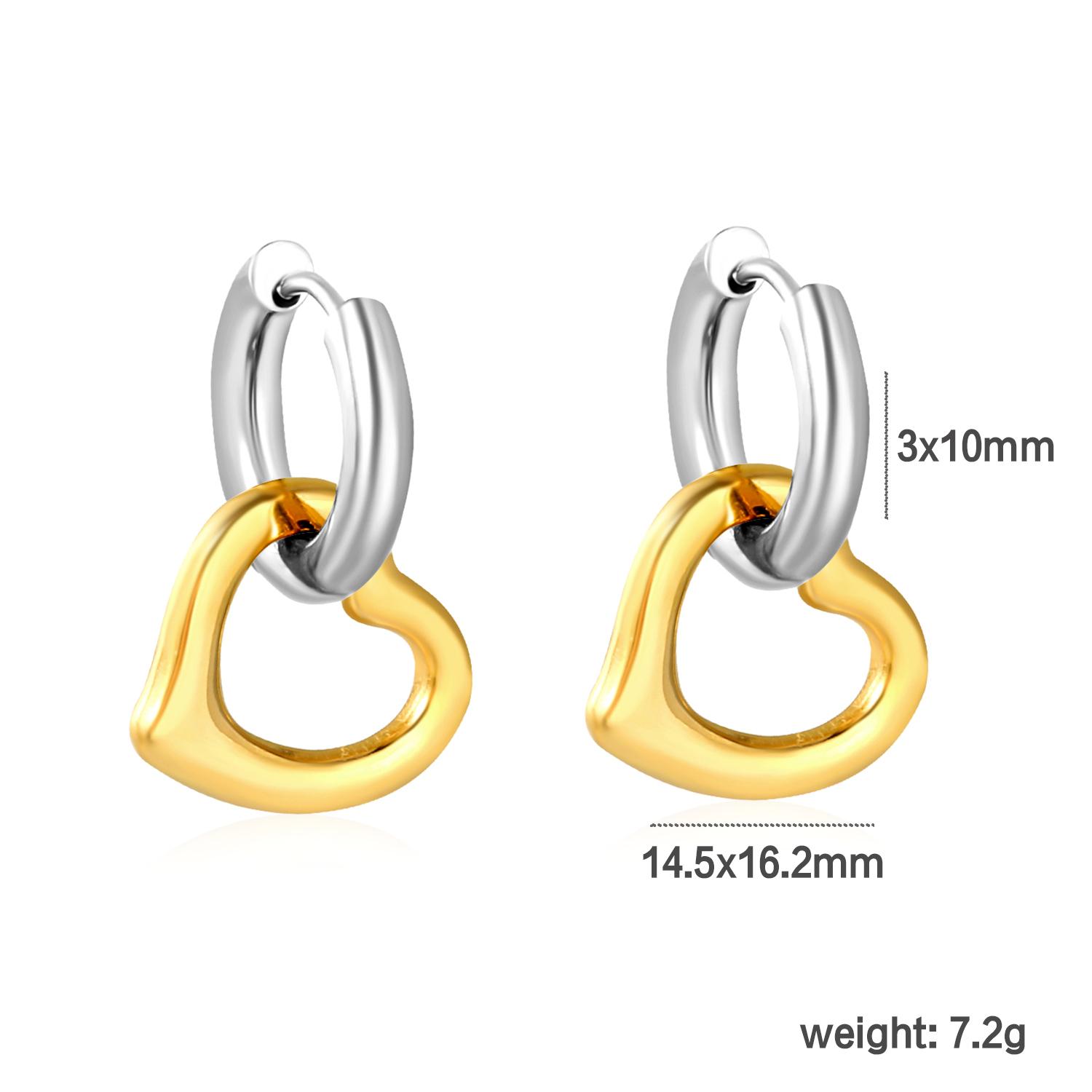 

Niche New Splicing Stripe Earrings INS Stainless Steel Irregular Geometric High-End Creative Stud Earrings for Girls Jewelry