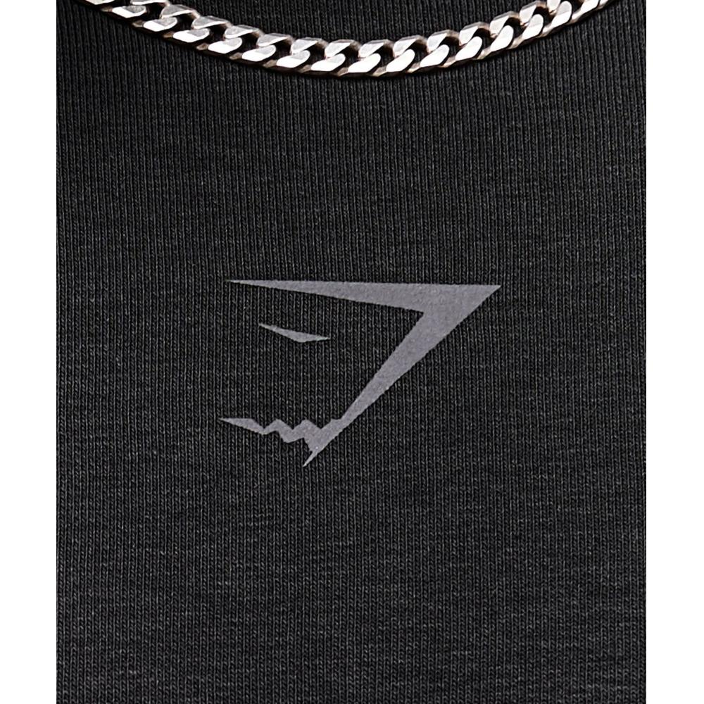 Gymshark Power Short Sleeve Crew Black A2c9i Bb2j