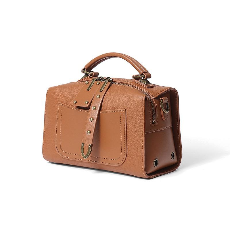 Genuine Leather Women's Bag High-end Feel Ladies' Single-shoulder Bag Hand-held Crossbody Bag Commuter Bag