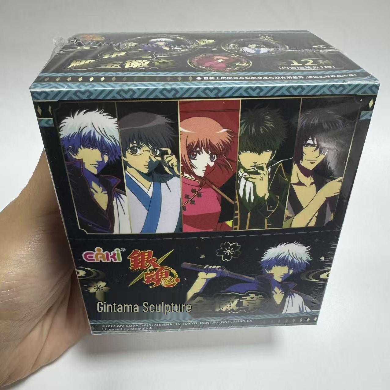 

Офіційний золотий значок з гравіюванням Gintama - Yorozuya Sakata Gintoki Аніме Мерч