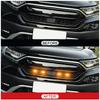 4Pcs/set Smoked Shell Amber Light Front Grille LED Light Safety Warning Light with Wire Harness Fit for Honda CRV 2017-2022