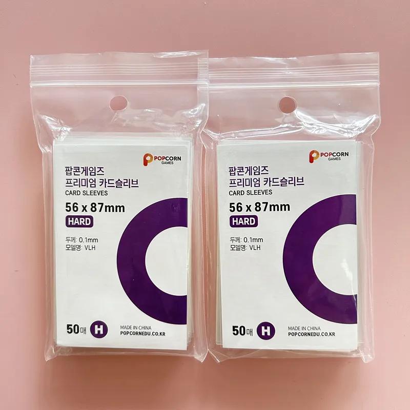 Korea Clear Kpop Photo Card Sleeve Anti-scratch Transparent Protector Bag For Popcorn Diy Game FootBall Korean idol Card Holder