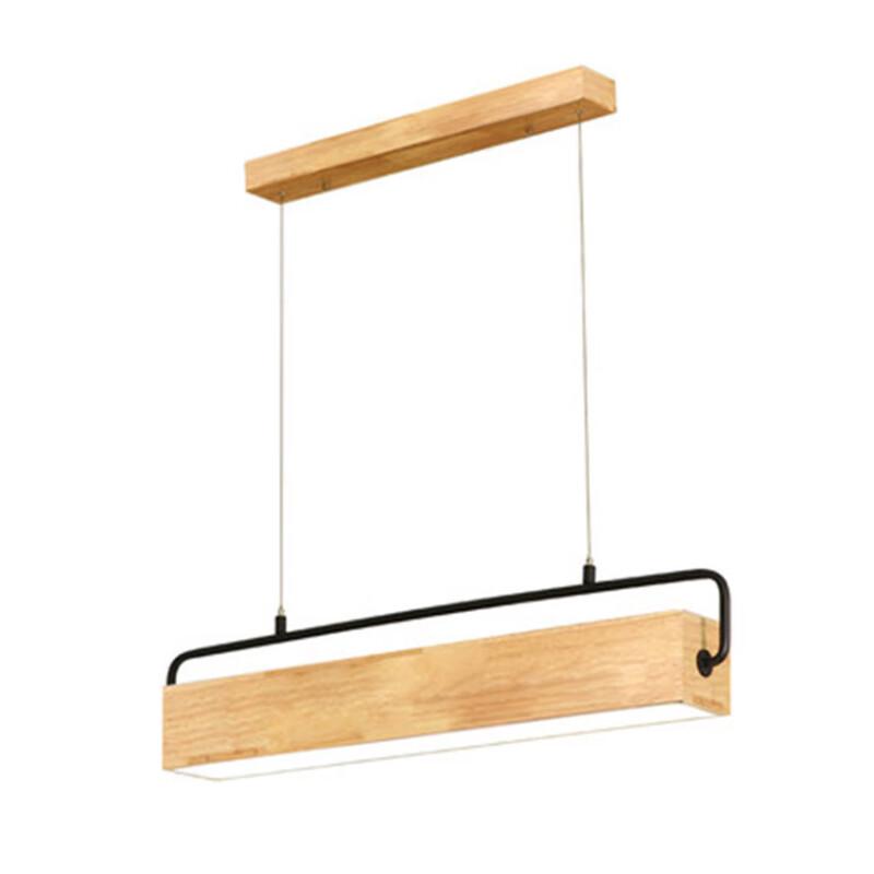 Nowoczesny Minimalistyczny Drewniany Żyrandol LED
