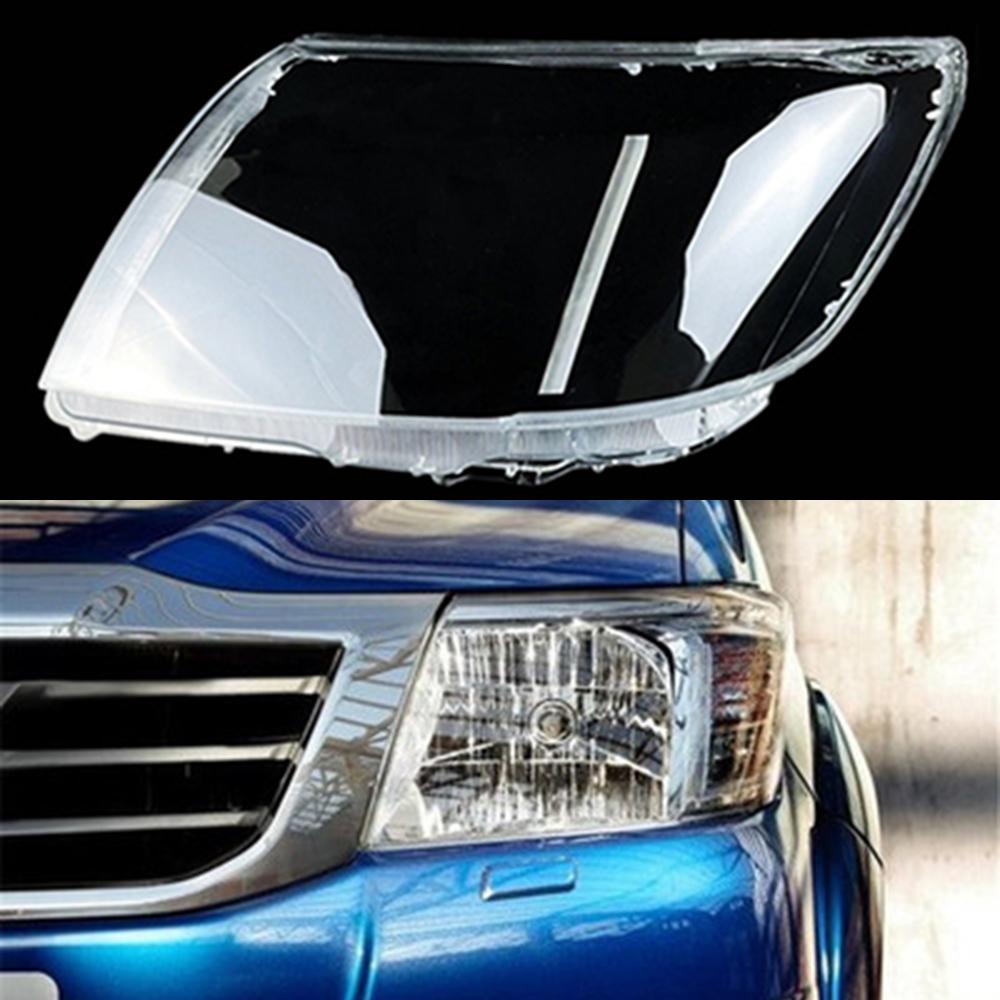 Car Front Headlight Clear Headlamp Transparent Lampshade Lamp Shell Lens Cover Auto Light Caps For Toyota Hilux 2012 2013 2014