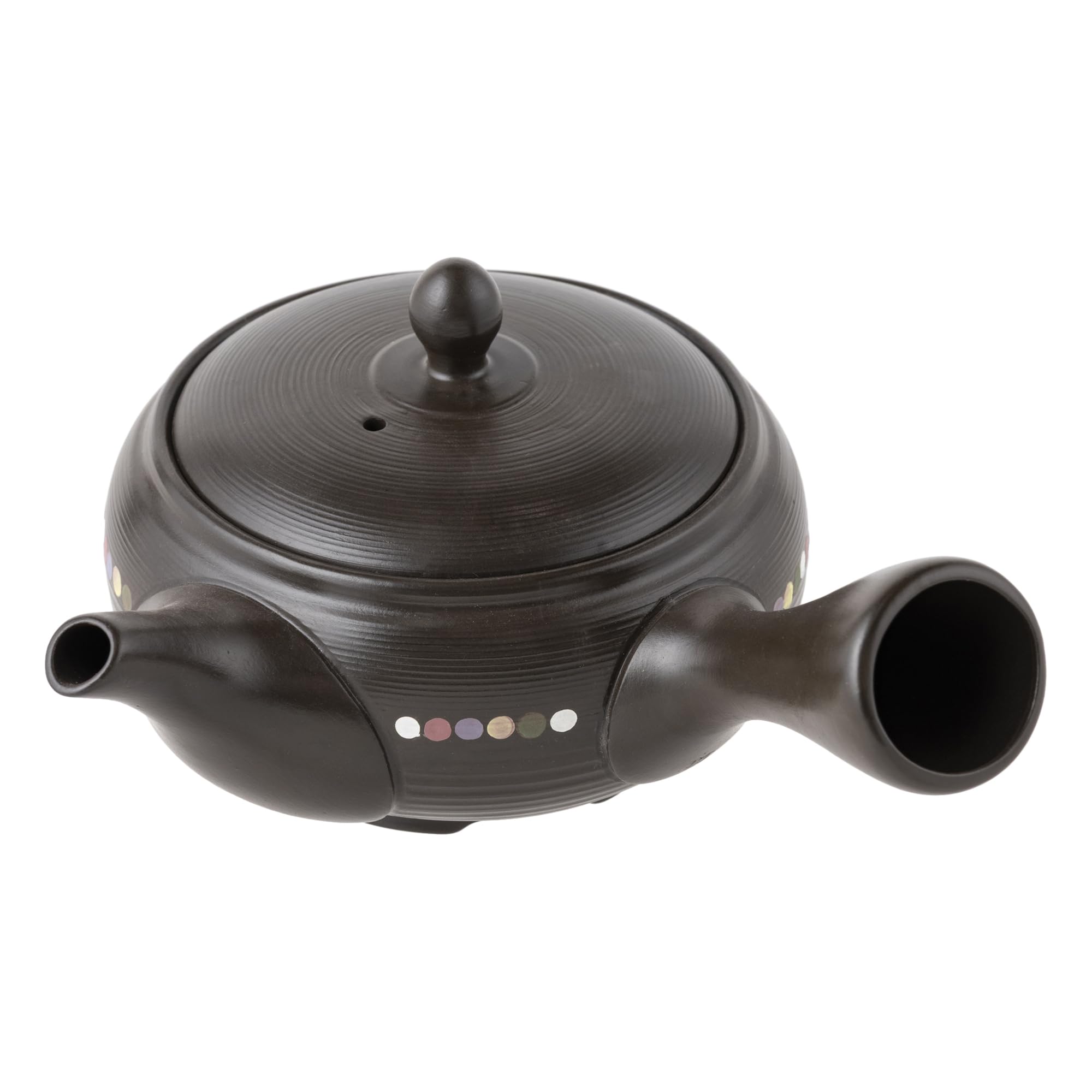 

dot with mesh for roasted green and brown rice Made in Product tk015 Tokoname-yaki teapot, Takeharu, medium-sized pattern, 270ml, closure, чёрный
