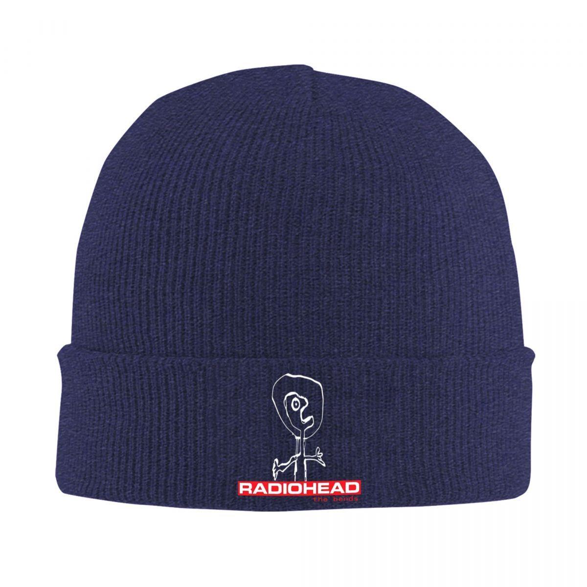 

Punk Alternative Rock Radiohead Knitted Caps Women s Men s Skullies Beanies Autumn Winter Hats Acrylic Vintage Hip Hop Warm Cap