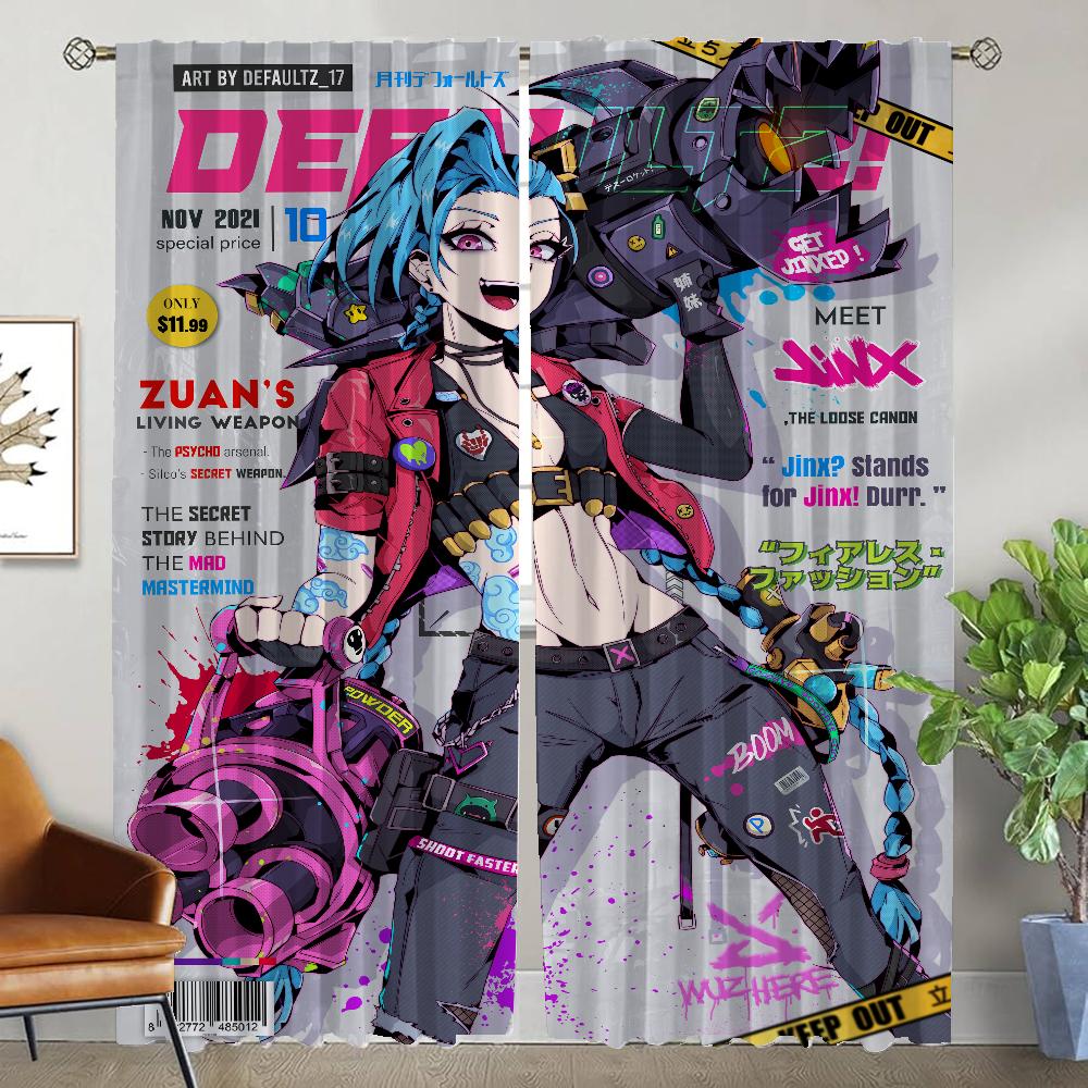 

Тюль для спальни Hentai Blackout Curtain для комнаты 2 панели Современные шторы для гостиной Shades Halloween Decoration Partition W50xH70cmx2pcs-CL