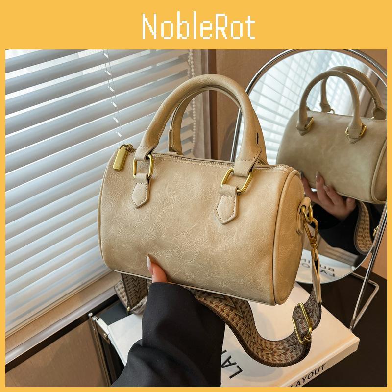 Fashionable Pu Boston Tote Bag For Women Available In Black White Coffee Red Brown And Yellow