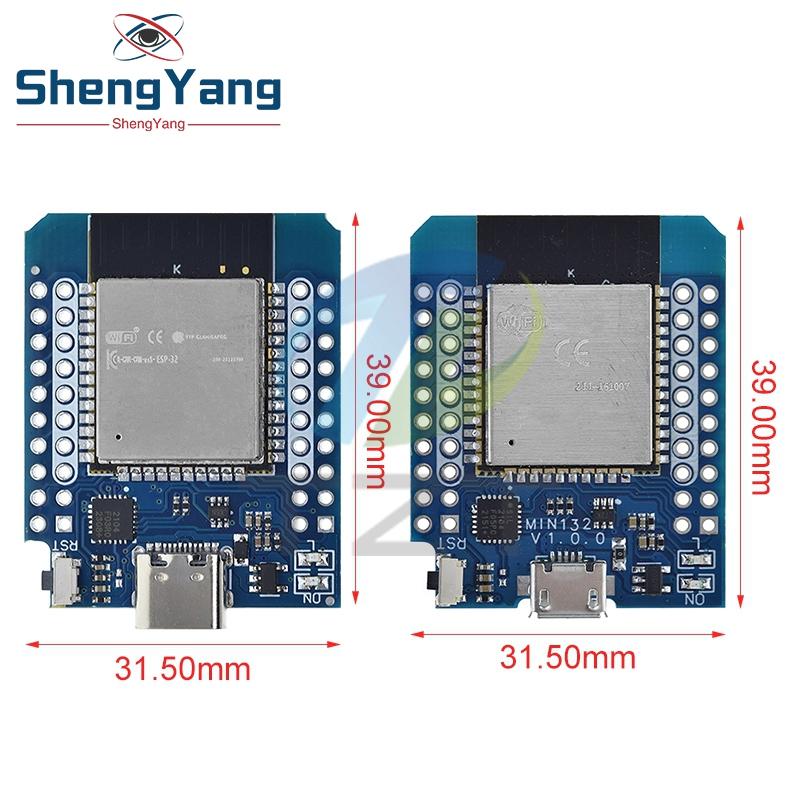 Micro / TYPE-C USB D1 Mini ESP32 ESP-32 WiFi+Bluetooth Internet of Things Development Board based ESP8266 Fully Functional