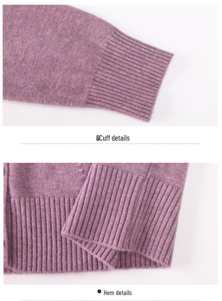 Wool Cardigan for Middle-aged and Elderly Women: Spring & Autumn Knitted Jacket