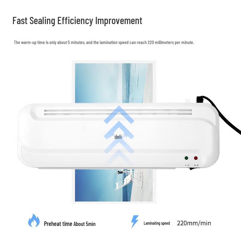 Deli 2132 A4 Home & Office Photo Laminator CN plug (adapter included)