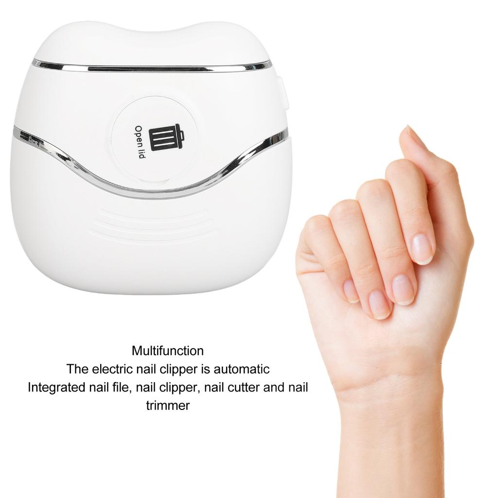 Electric Nail Clipper Multifunction Efficient Safety Low Noise Automatic Nail Clipper for Home Travel