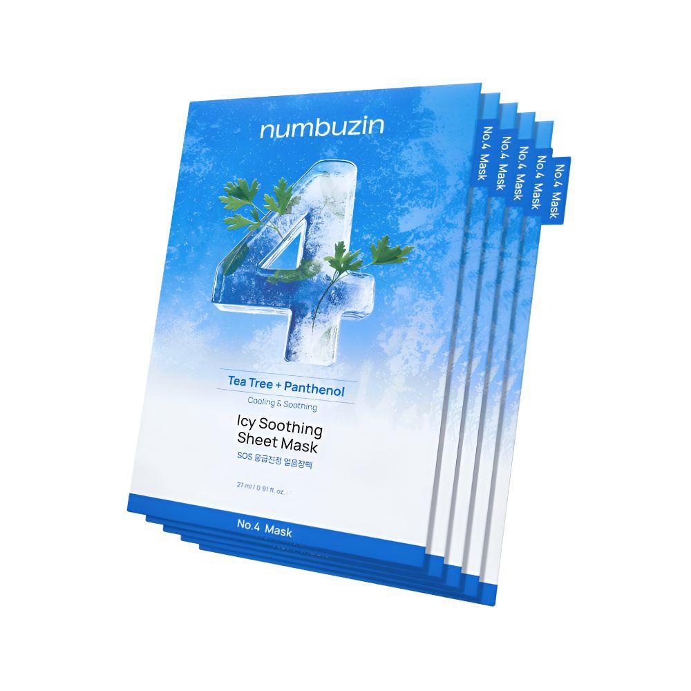 NUMBUZIN No.4 Icy Soothing Sheet Mask Instant Cooling Hydrating 27ml 5Sheets