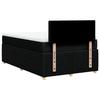 Vidaxl Continental Bed With Mattress, Black, 120X190 Cm, Fabric