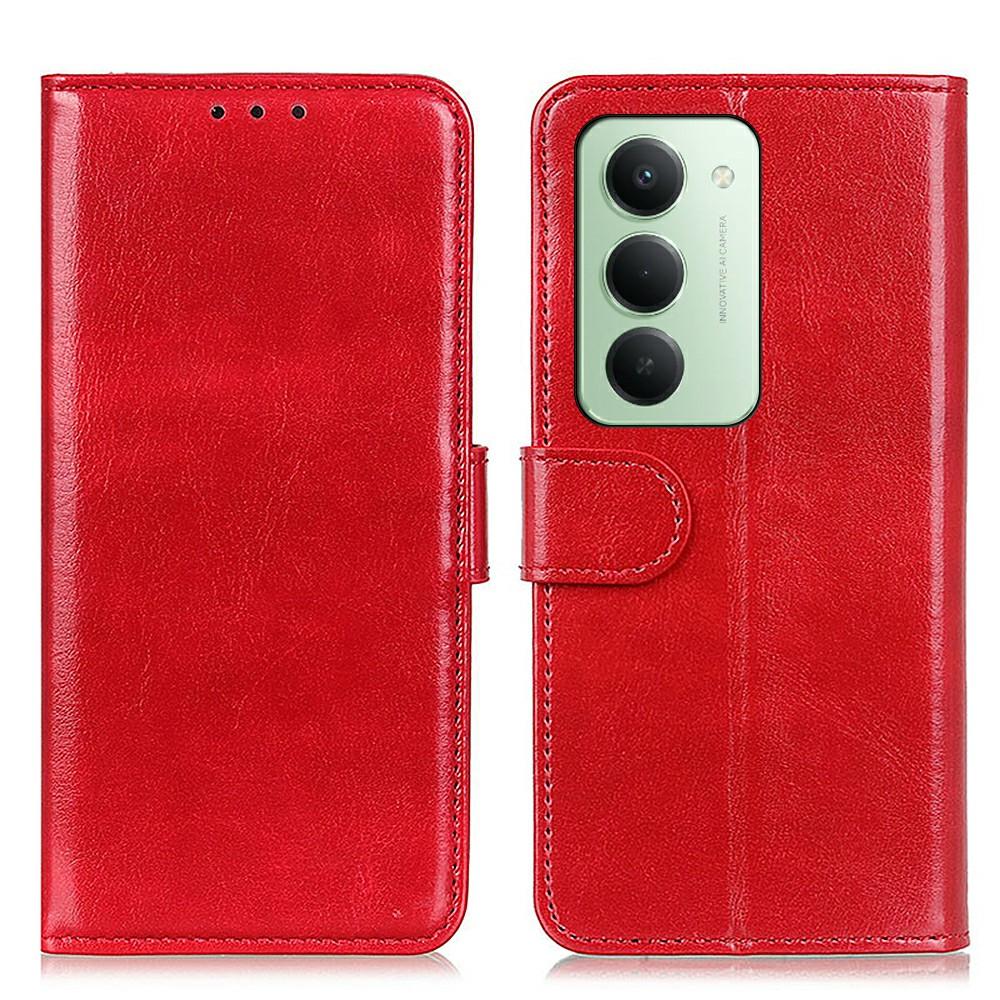 For Xiaomi Redmi 15 4G (EU) (171mm) Case Crazy Horse Texture PU Leather Phone Stand Cover