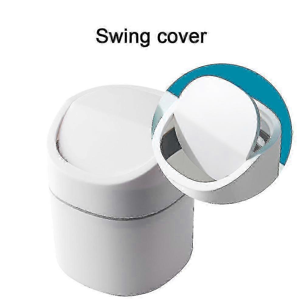 Desktop, Tabletop or Coffee Table Mini Trash Can with Lid