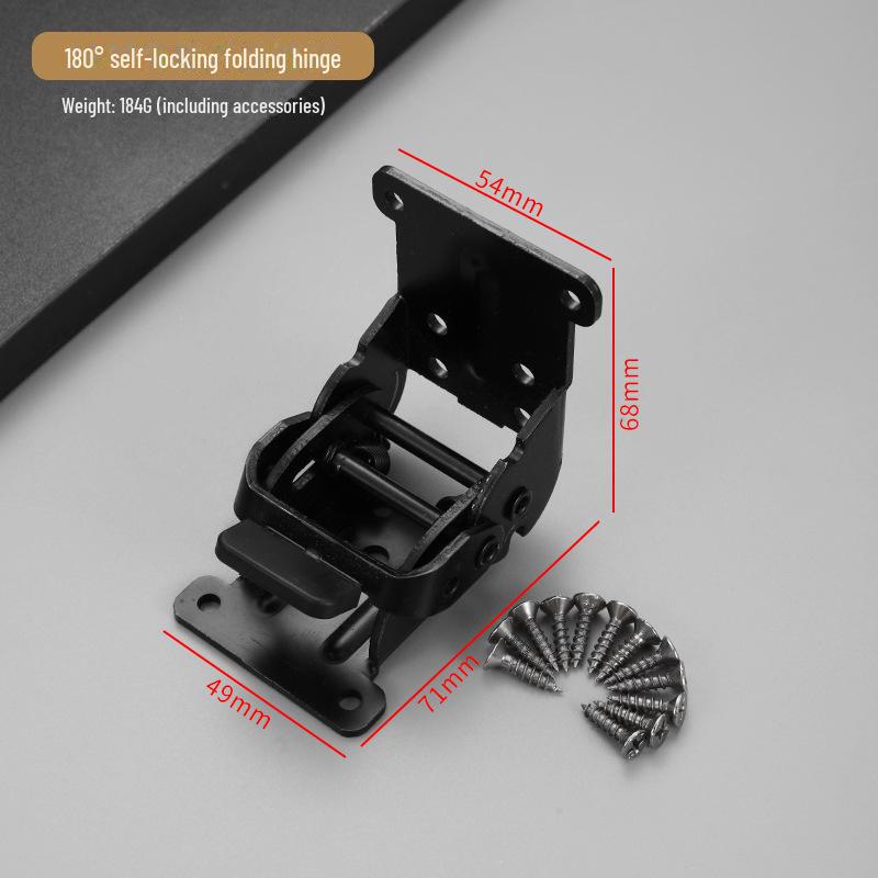 

Самоблокирующийся складной шарнир 90°: Невидимая позиционирующая опора для мебели с двойным тормозом для автодомов.