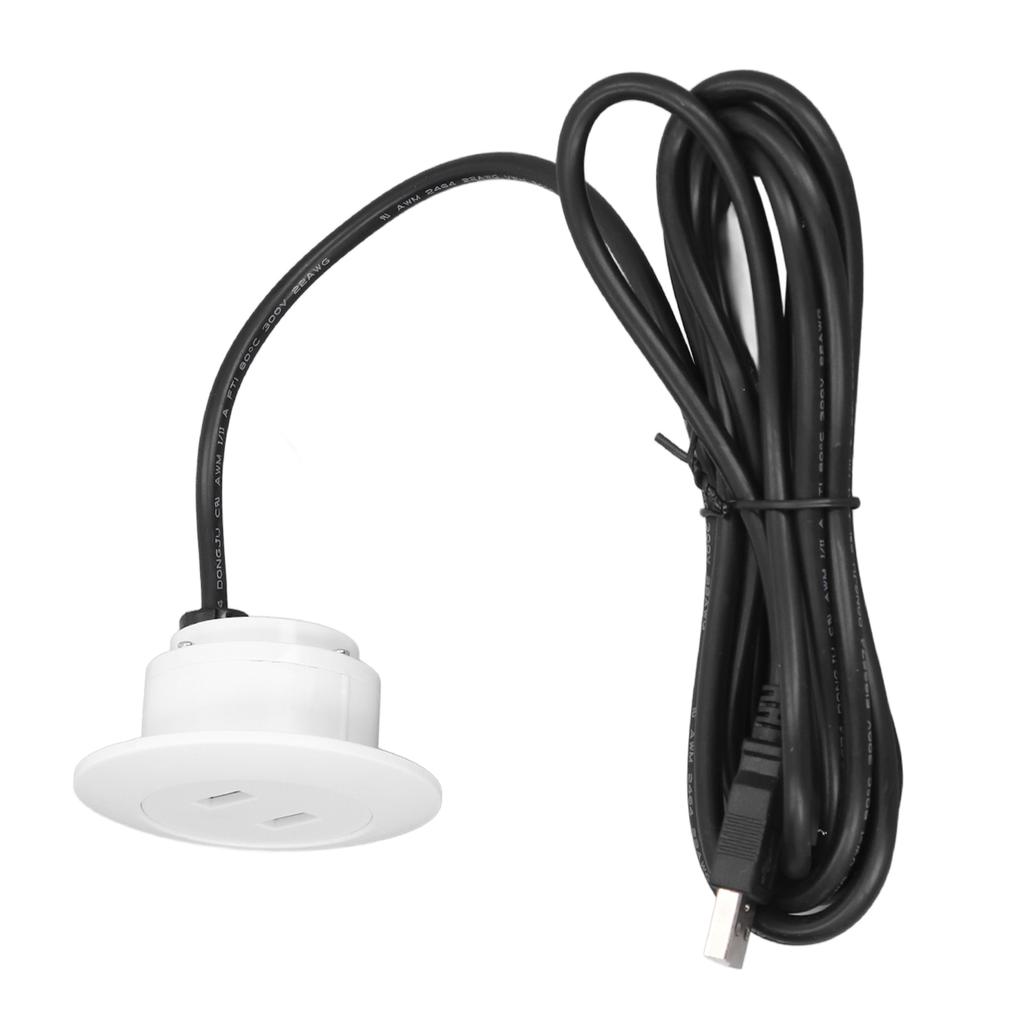 Sofa USB Charging Socket Flush Mount Installation Dual USB Charging Ports Socket for Home UseWhite