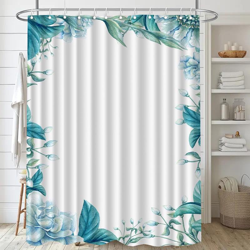 Pumpkin Black Cat Washable Dirt-Resistant Shower Curtain Shower Head waterproof Polyester Bath Curtain For Home Decor