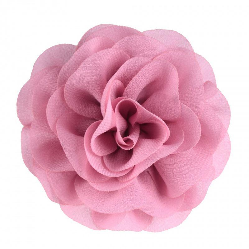 8cm Handmade Pearl Chiffon Rose Flower for Shoes, Hats, Clothing, and Headwear Accessories